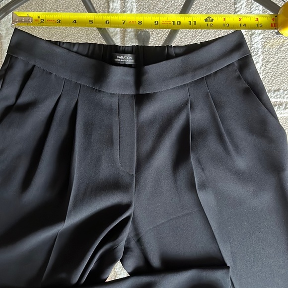 Aritzia Babaton Cohen Pant pleated with pockets and elastic back. Black size 8 - Picture 7 of 16